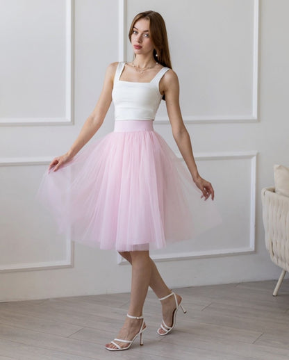 Pink Custom Tulle Skirt