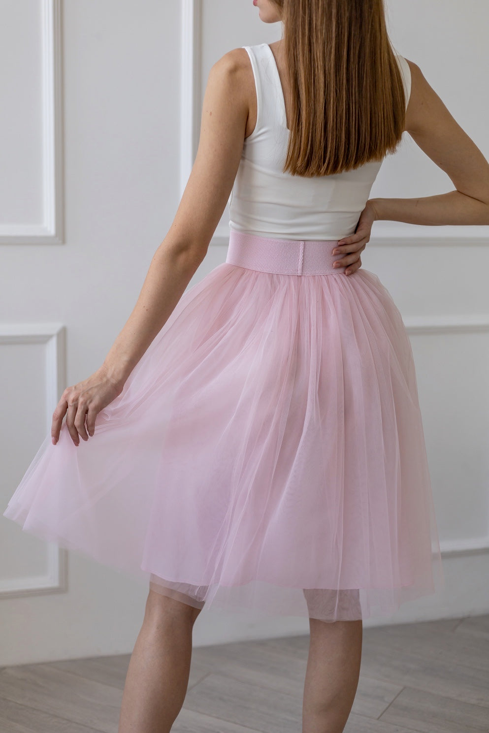 Pink Custom Tulle Skirt