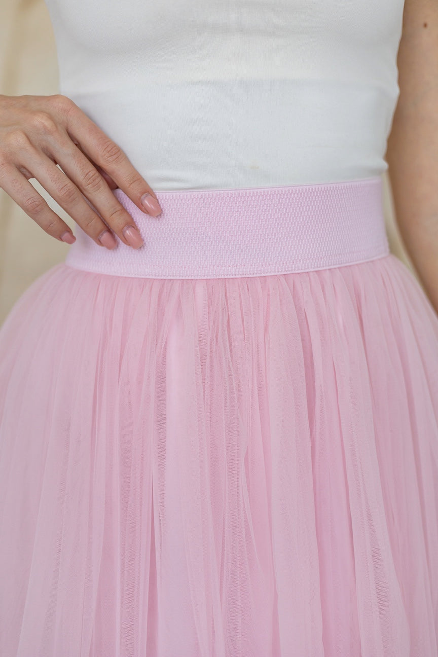 Pink Custom Tulle Skirt