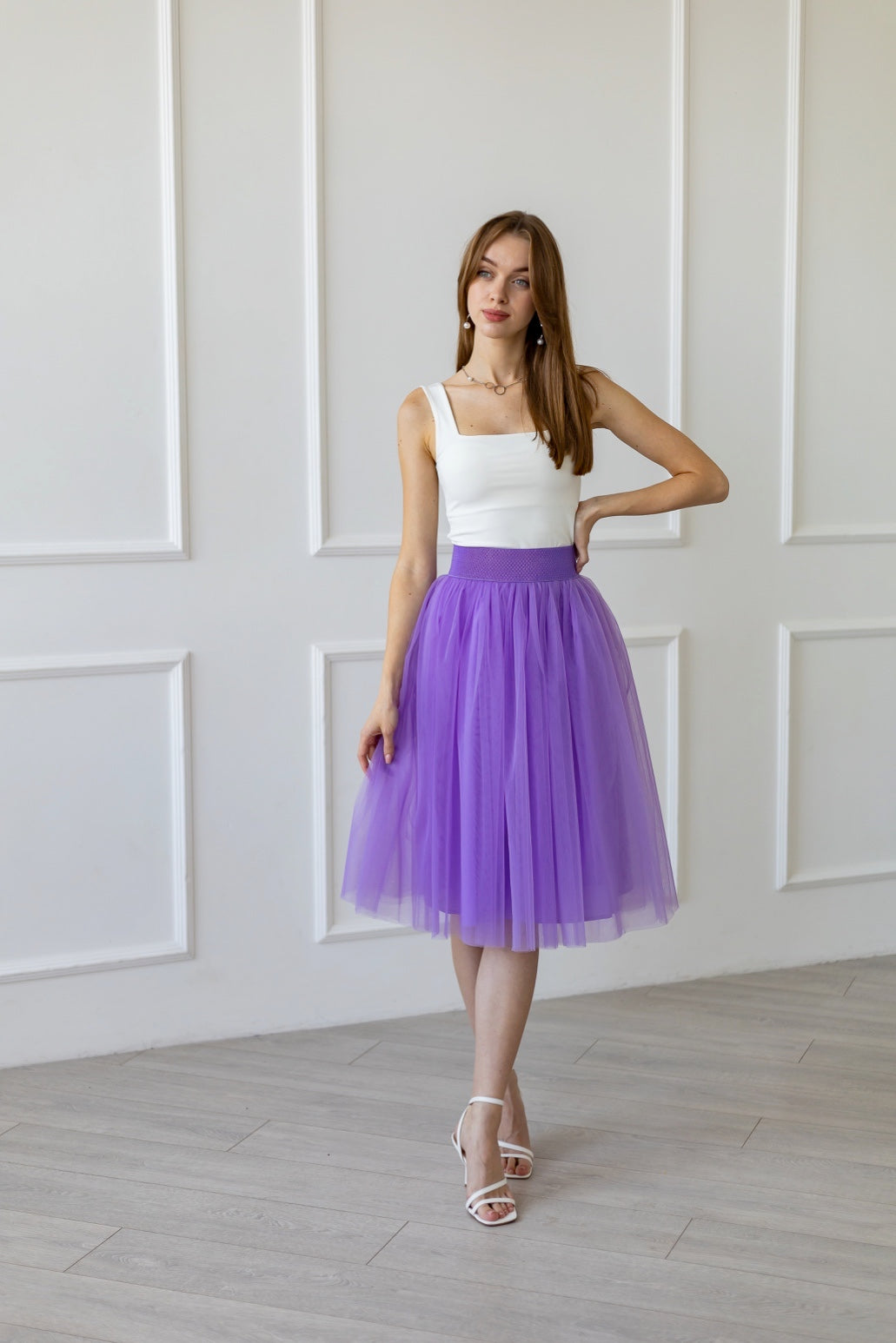 Custom Purple Tulle Skirt