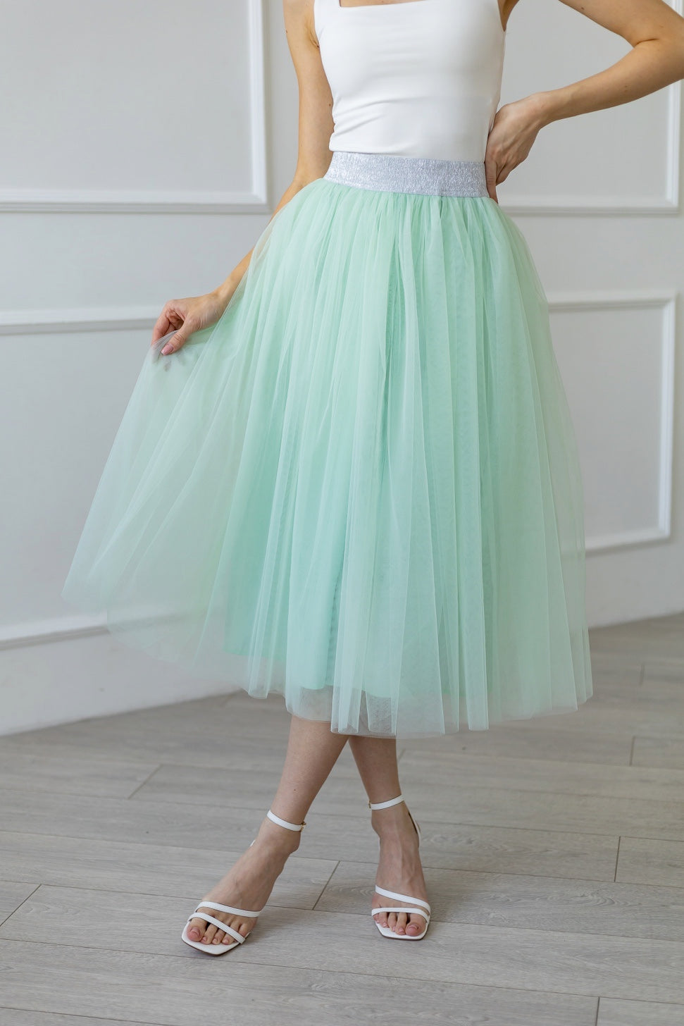 Mint Custom Tulle Skirt