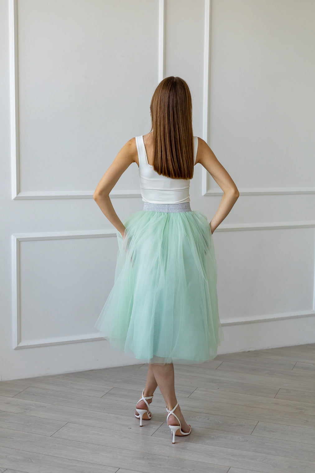 Mint Custom Tulle Skirt