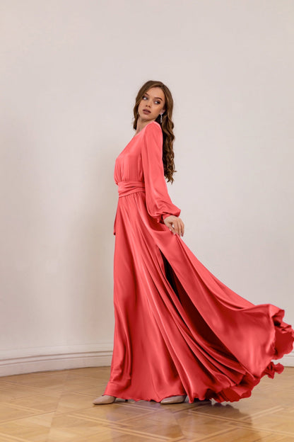 Maxi Dress with Open Back - Lansy Custom Dresses