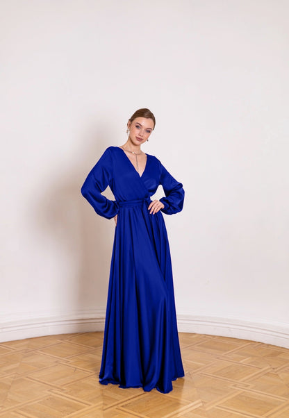 Royal Purplre Floor Length Dress - Lansy Custom Dresses