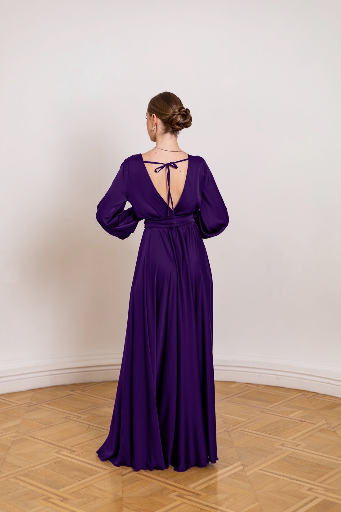 Royal Purplre Floor Length Dress - Lansy Custom Dresses