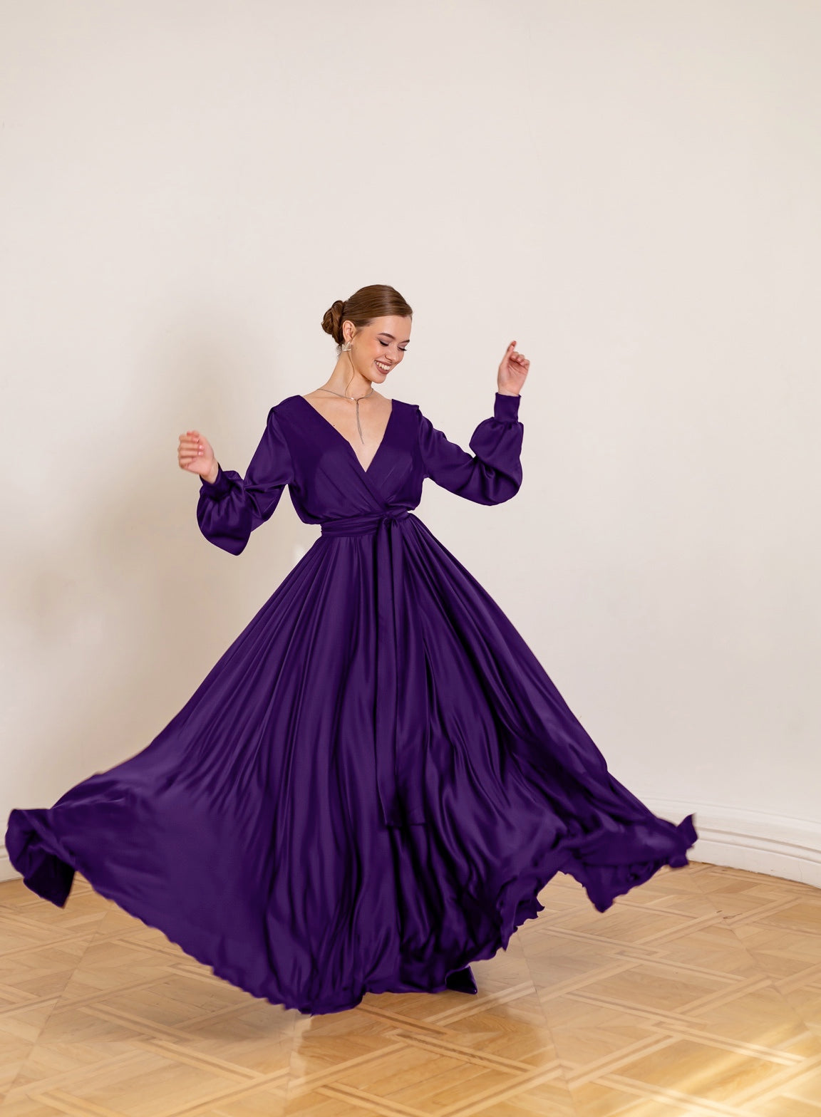 Royal Purplre Floor Length Dress - Lansy Custom Dresses