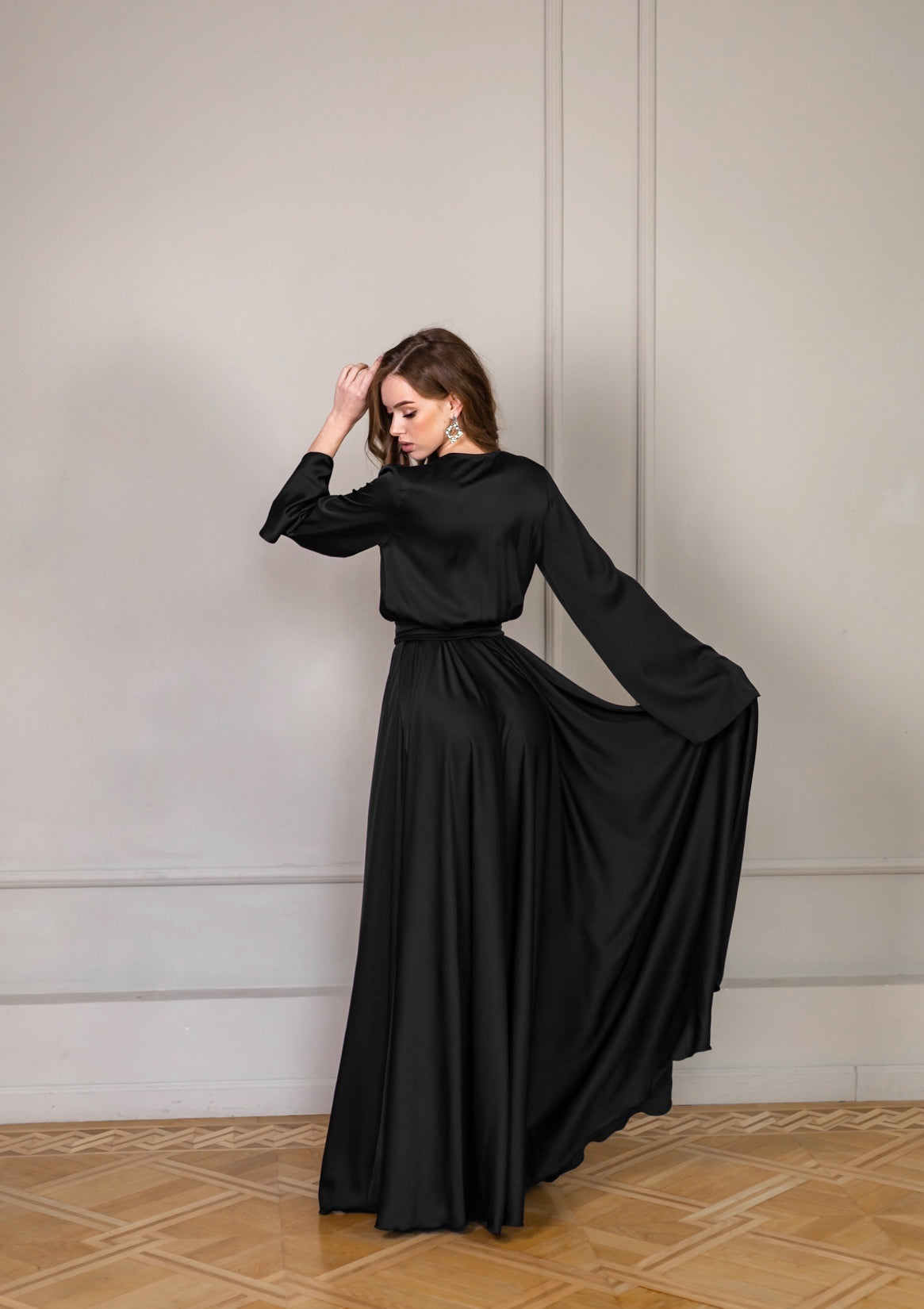 Black Elegant Occasion Dress - Lansy Custom Dresses