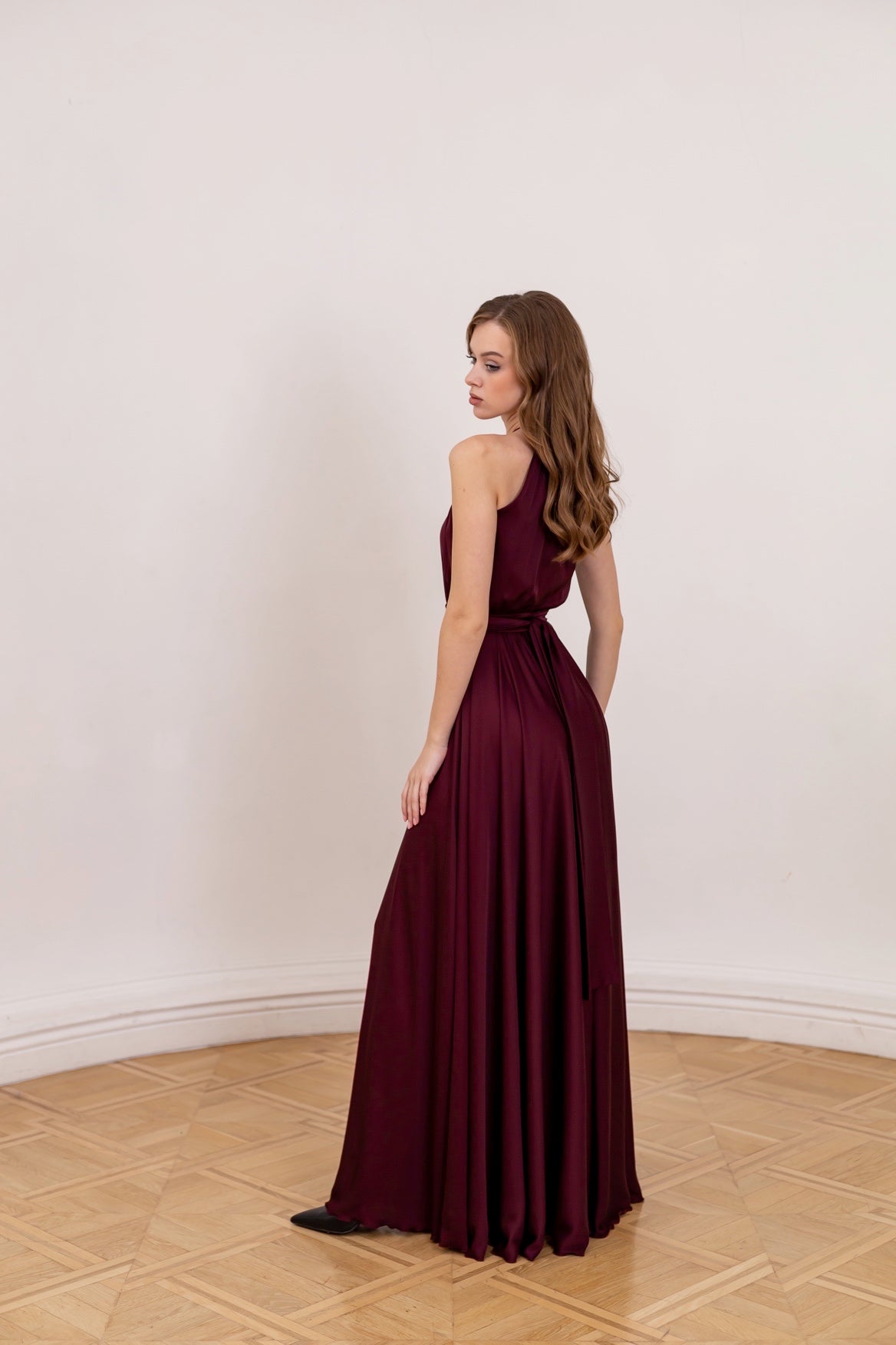 Long Formal Sleeveless Maroon Dress - Lansy Custom Dresses