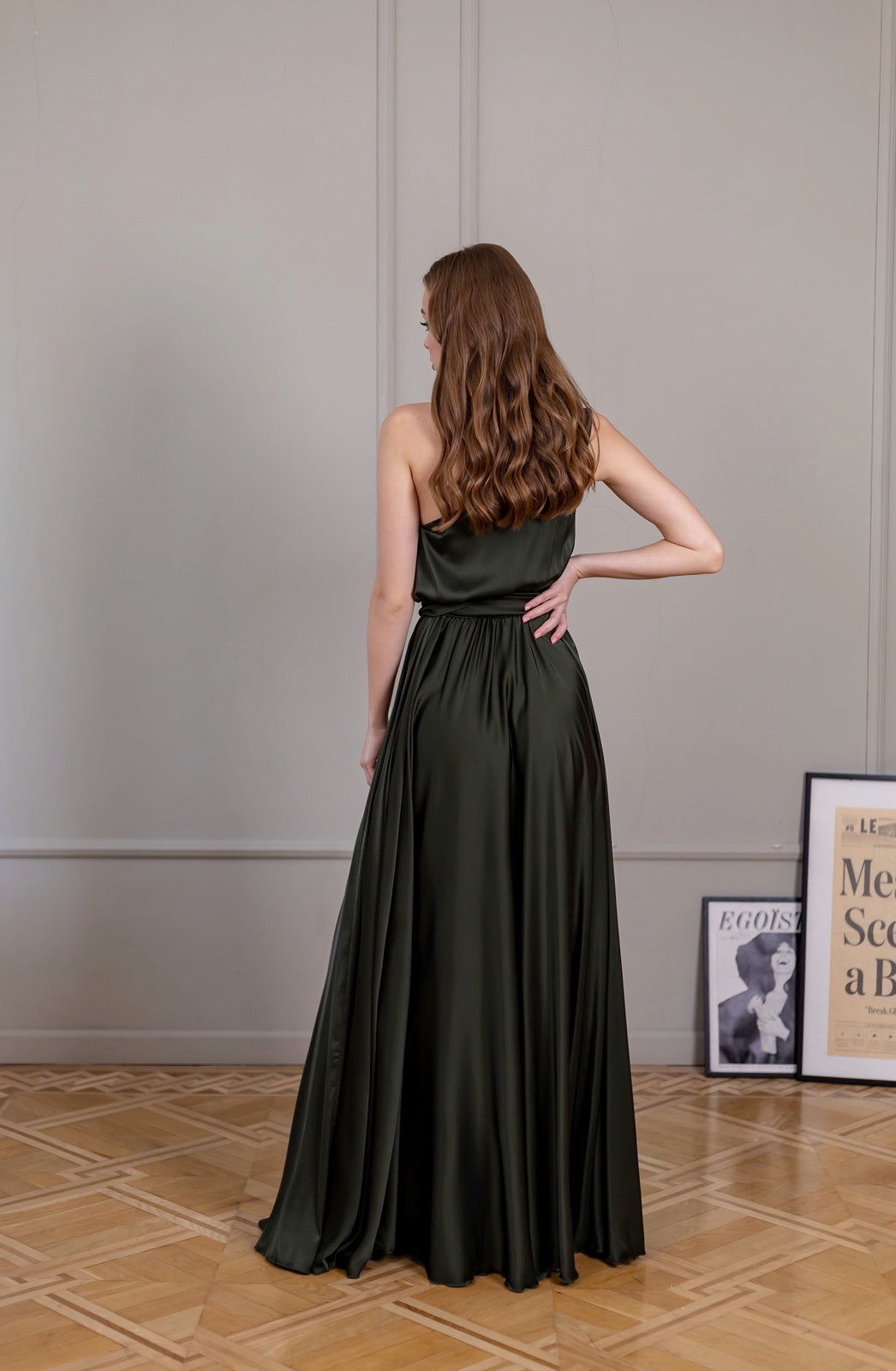 Long One Shoulder Evening Dress - Lansy Custom Dresses