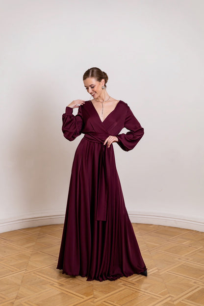 Royal Purplre Floor Length Dress - Lansy Custom Dresses